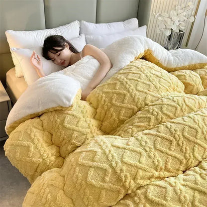 Plush Lamb Cashmere Heavy Weighted Winter Blanket