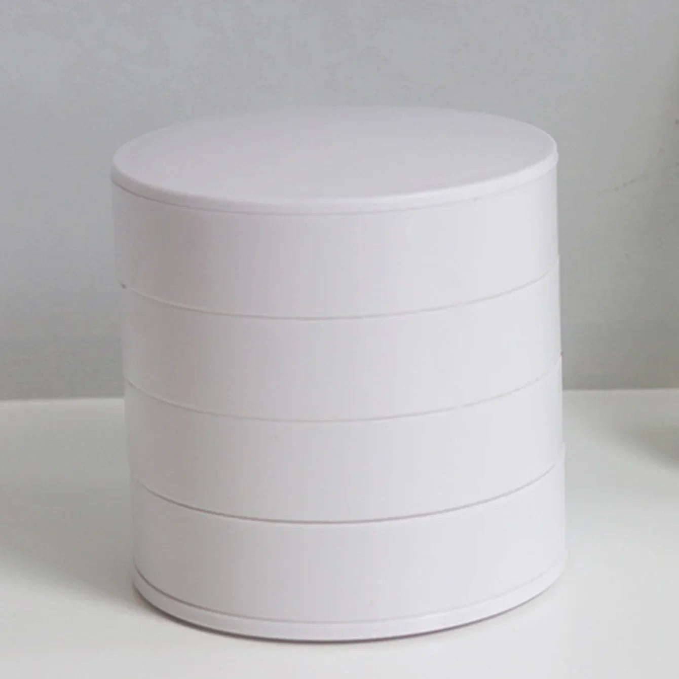 Rotating 5 Tier Jewelry Storage Case with Lid