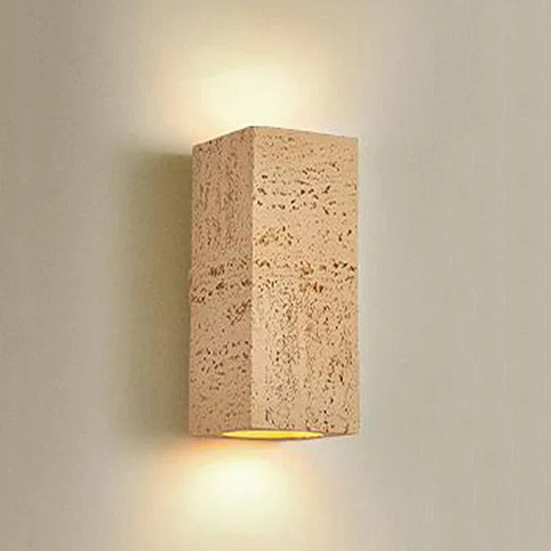 Rustic Concrete Wall Light Fixture