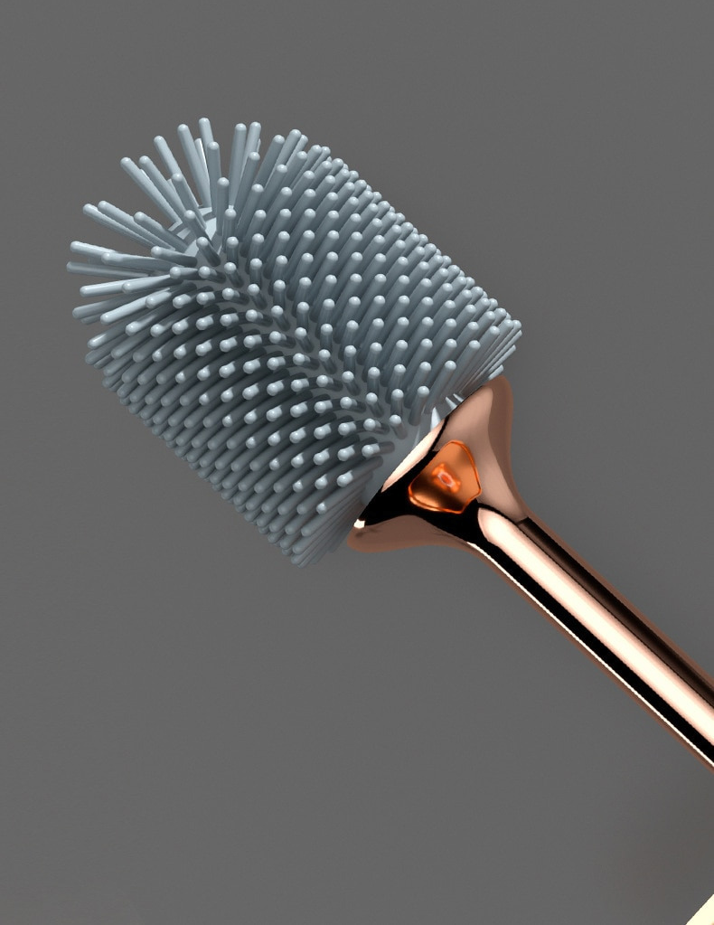Compact Bathroom Toilet Brush with Holder