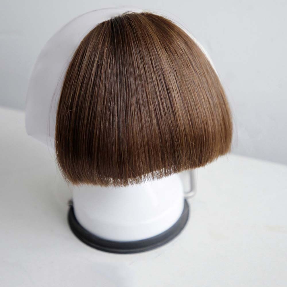 Easy Clip On Realistic Fake Hair Fringe Bangs