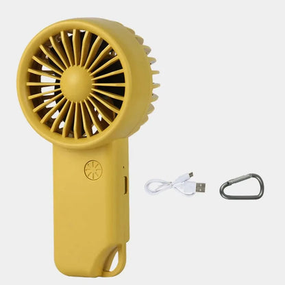 Compact Rechargeable Handheld Fan with 3 Speeds