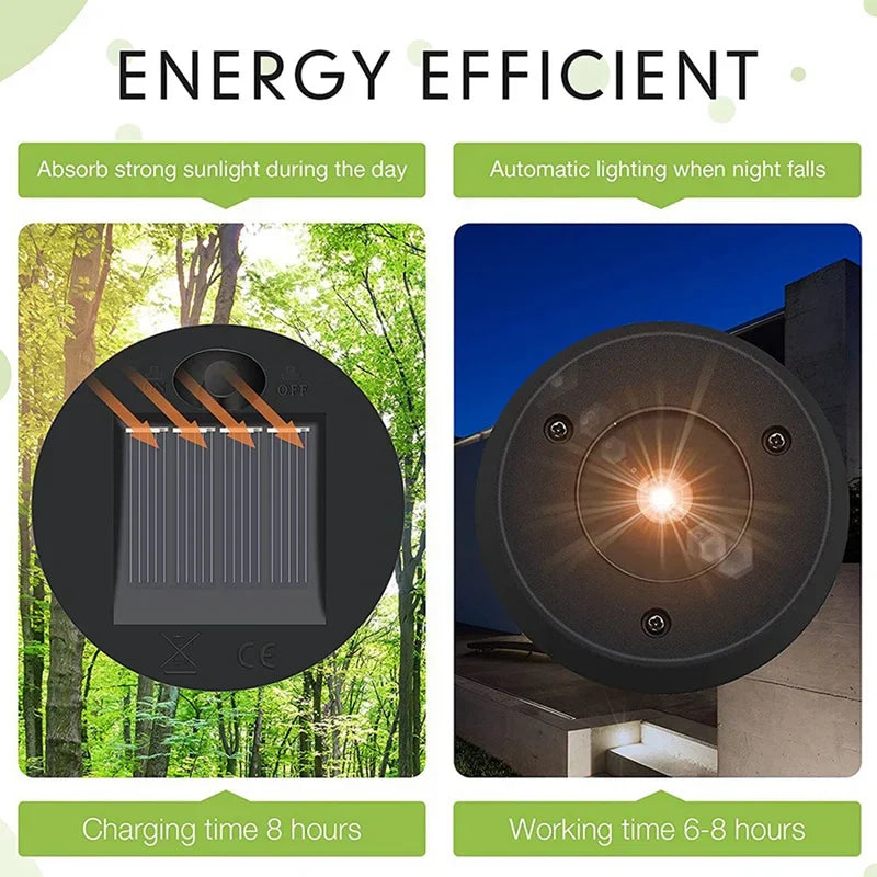 Outdoor Solar Lantern Lid Set with LED Lights