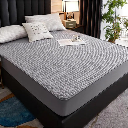 Breathable Waterproof Fitted Latex Mattress Protector Cover