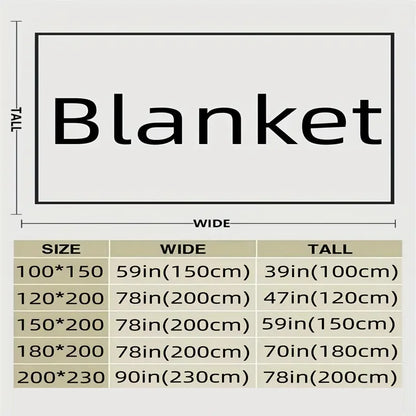 Cozy Plush Blanket with 3D Floral Pattern
