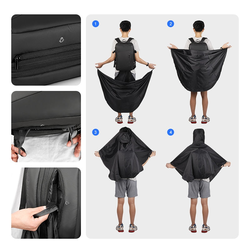 Waterproof Hiking Backpack Rain Jacket Cover