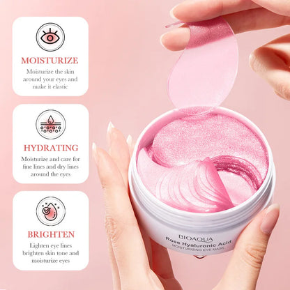 Plumping Rose Eye Mask for Hydrating & Smoothing Skin