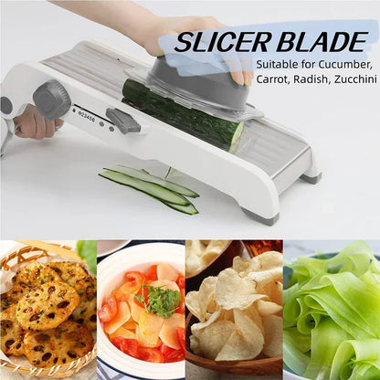 Premium 18-in-1 Vegetable Slicer with Sharp Stainless Blades