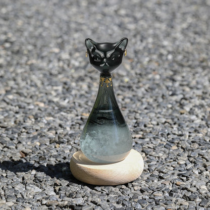 Whimsical Kitty Weather Station Bottle
