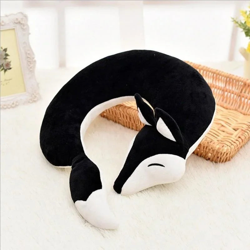 Comfy Fox Travel Pillow for Kids and Adults