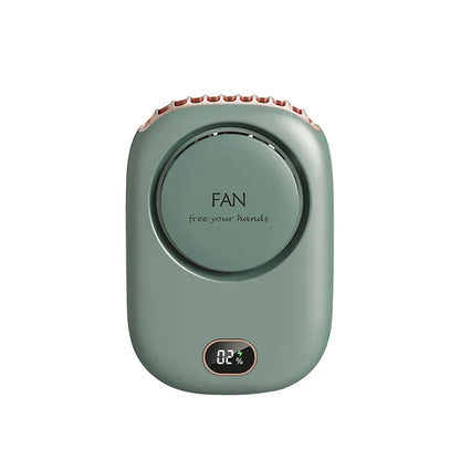 Portable Mini Turbo Fan with LED Display & Rechargeable Battery
