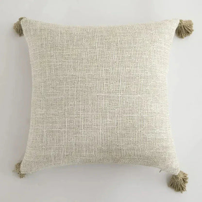 Stylish Home Decor Cushion Cover with Chic Tassels