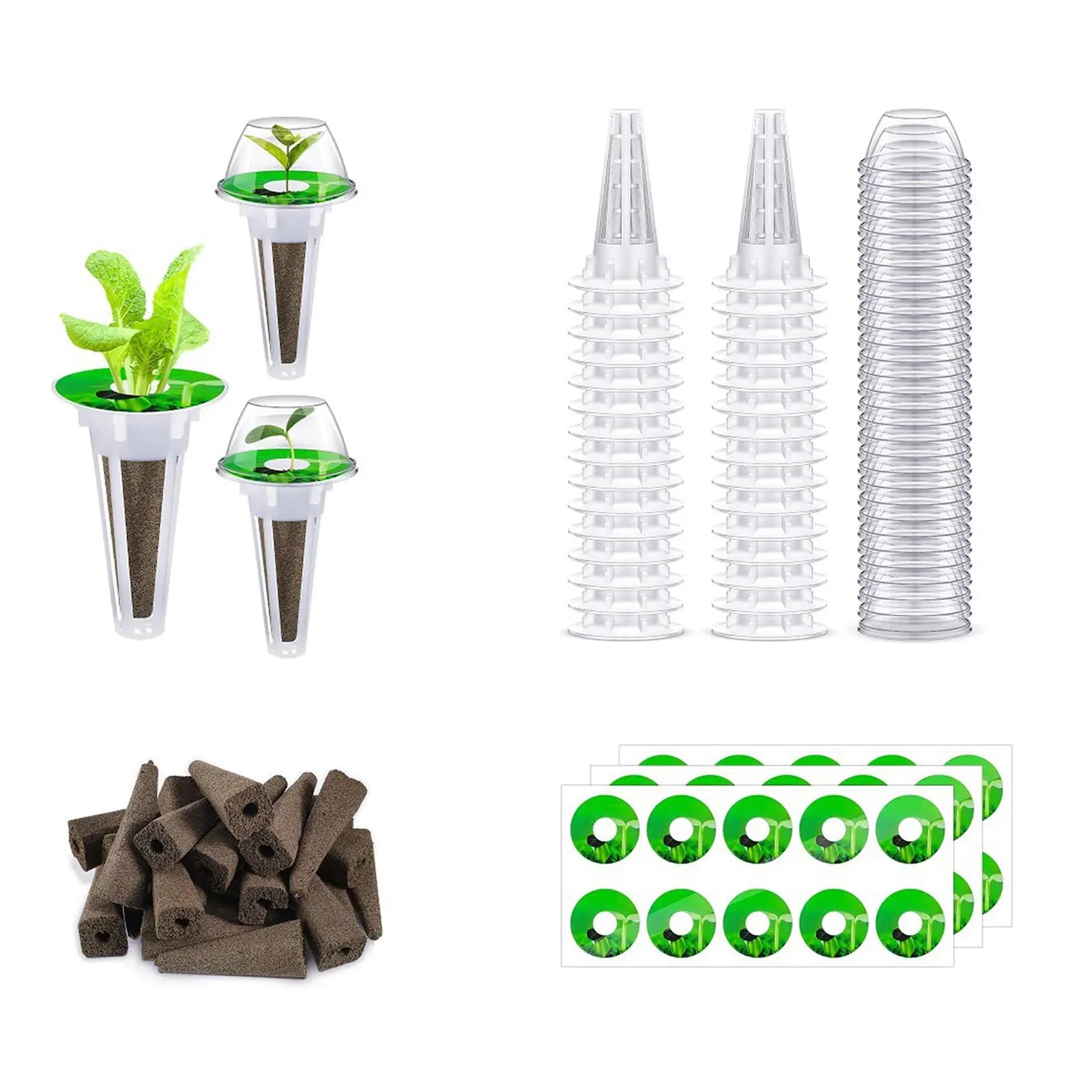 Complete Indoor Hydroponic Growing Kit 120pc Set - Fesara