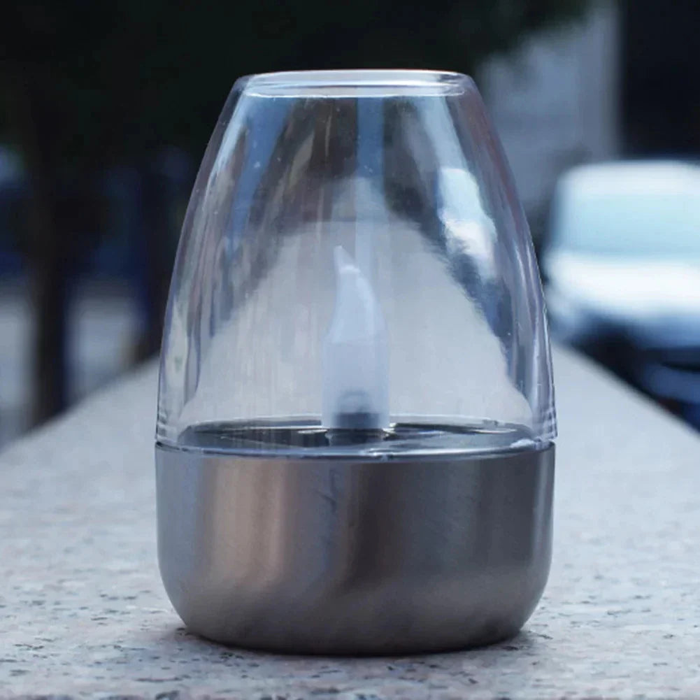 Outdoor Solar Powered Candle Lamp Warm White LED