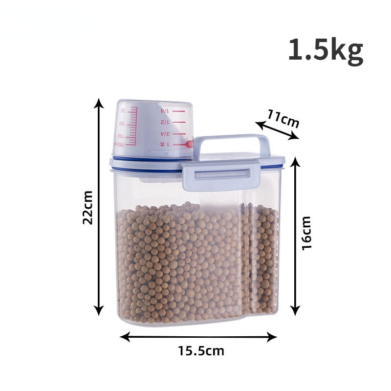 Fresh Pet Food Keeper Measuring Storage Container