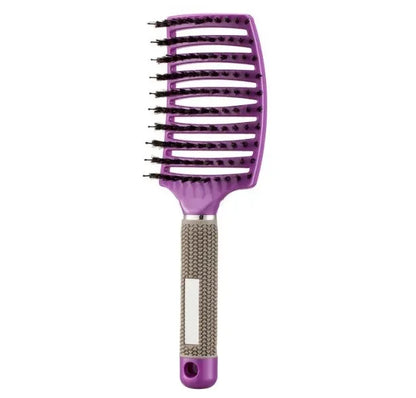 Gentle Detangle Hair Comb - Soft Bristle Brush