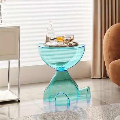 Compact Small Plastic End Table