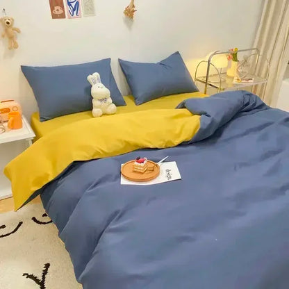 Soft Reversible Duvet Cover Set