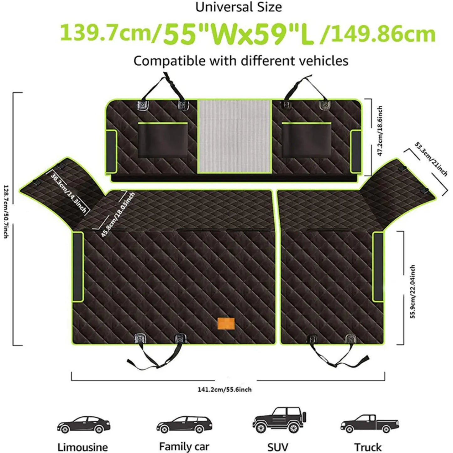 Pet Car Seat Cover Waterproof Dog Blanket Mat
