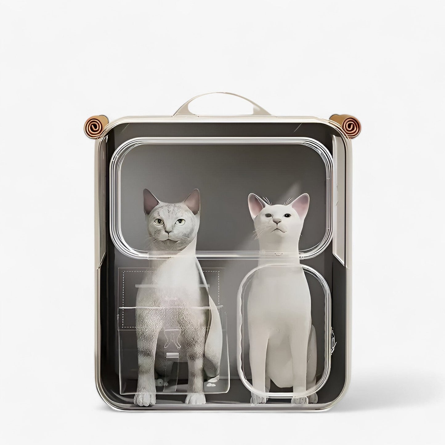 Pet Friendly Rolling Cat Carrier Backpack