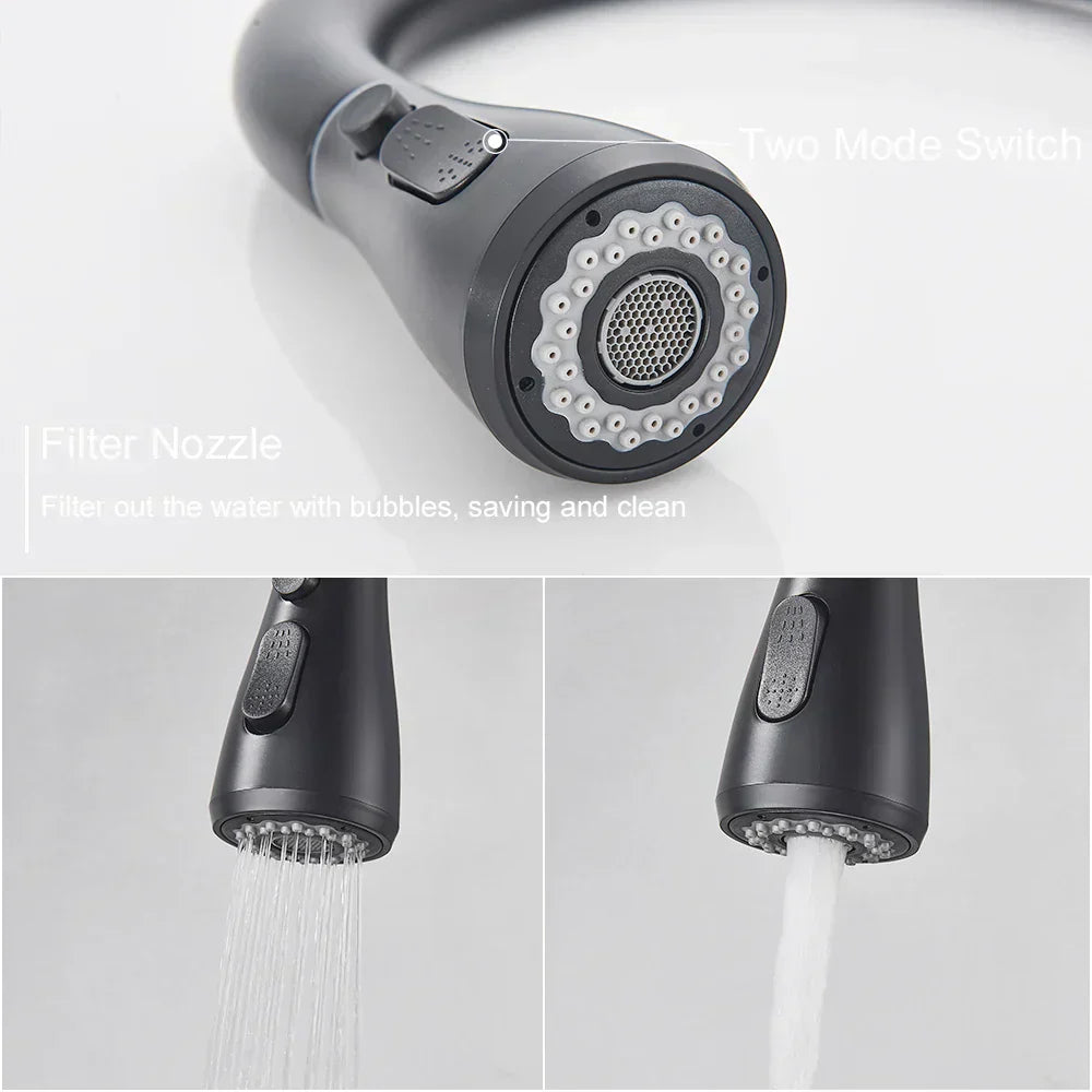 Modern Black Kitchen Faucet