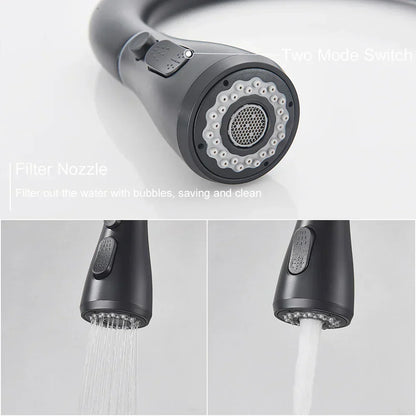 Modern Black Kitchen Faucet