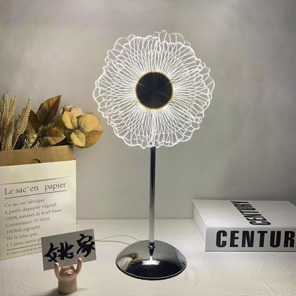 Colorful Rainbow Glass Table Lamp