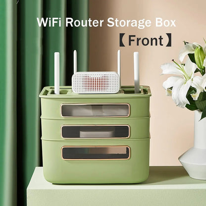Wireless Router Storage Case with Cable Organizer