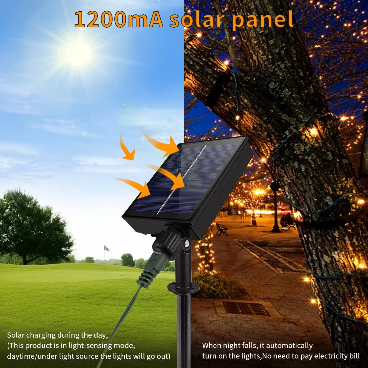 Outdoor Solar Fairy Lights 100M Waterproof Remote Control - Fesara
