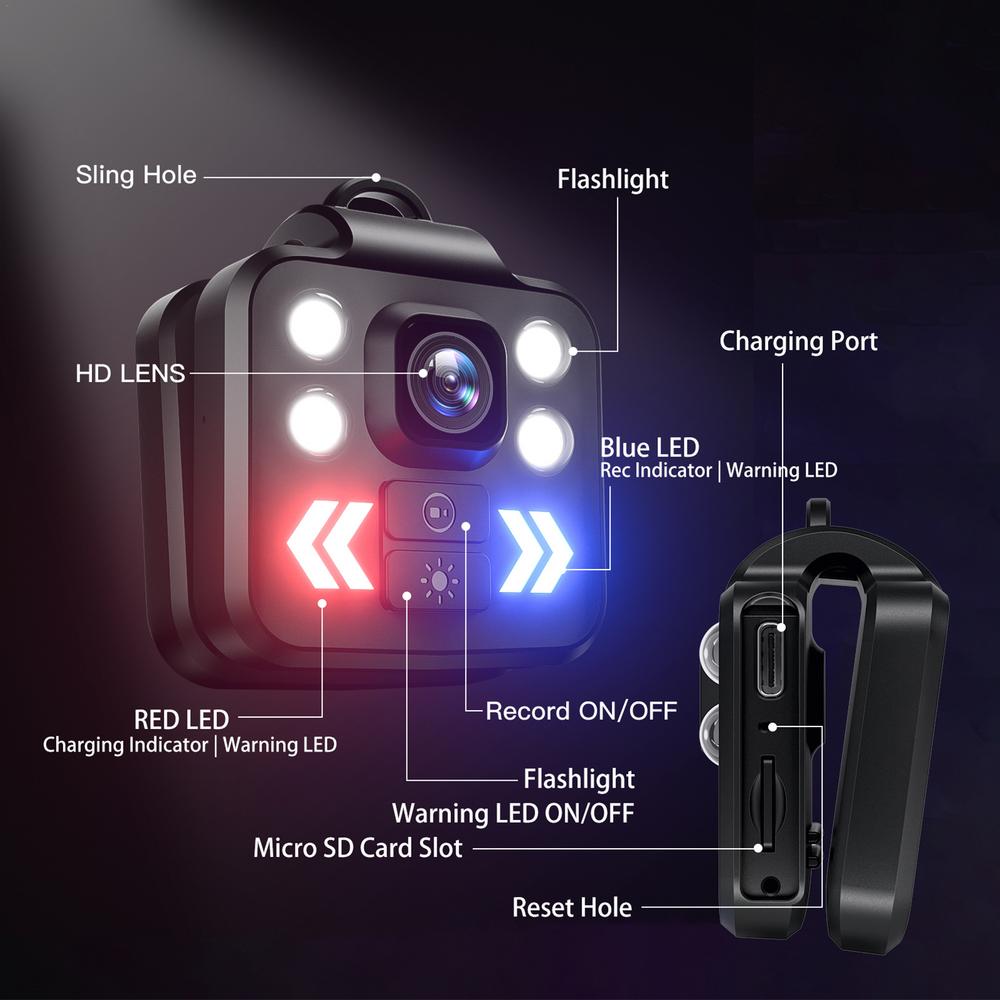 Compact Mini HD Body Worn Video Camera