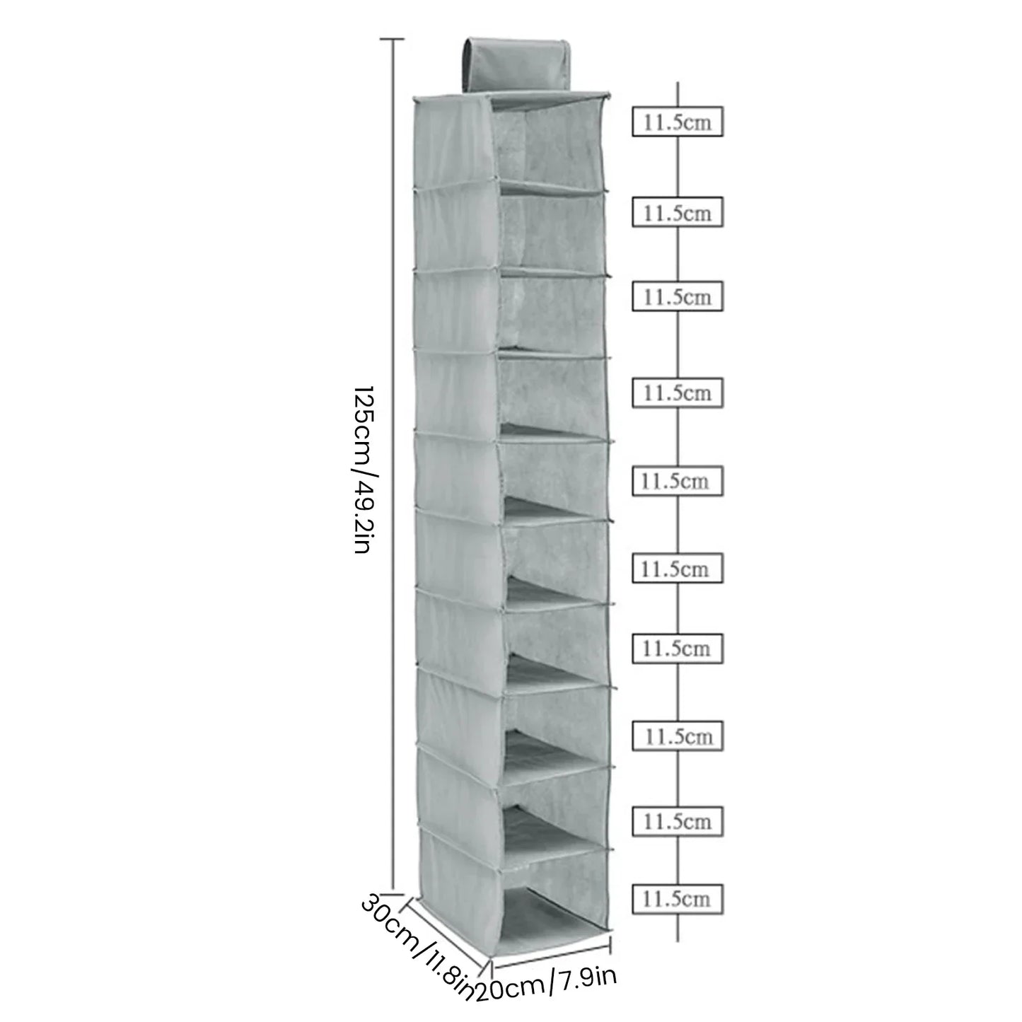 Collapsible Closet Storage Shelf Organizer