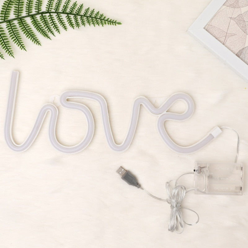 Romantic Neon LED Love Sign