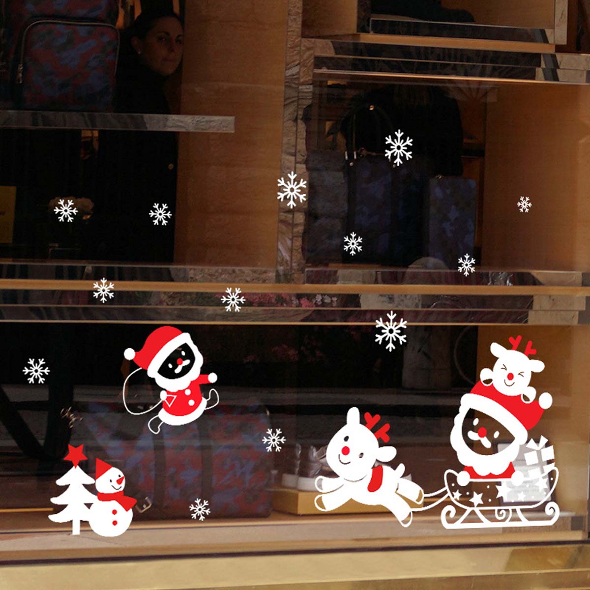 Festive Holiday Window Christmas Decor - Fesara