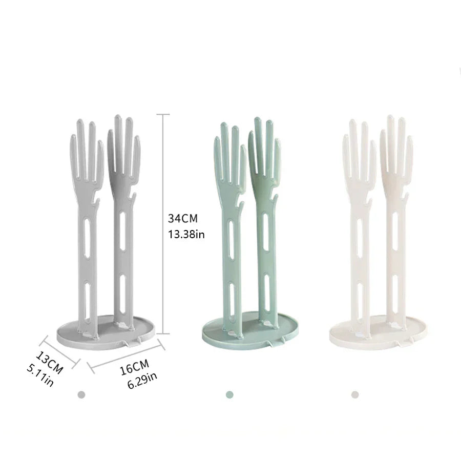 Compact Kitchen Glove Drying Rack Holder