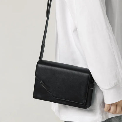 Simple Real Leather Mini Crossbody Shoulder Bag