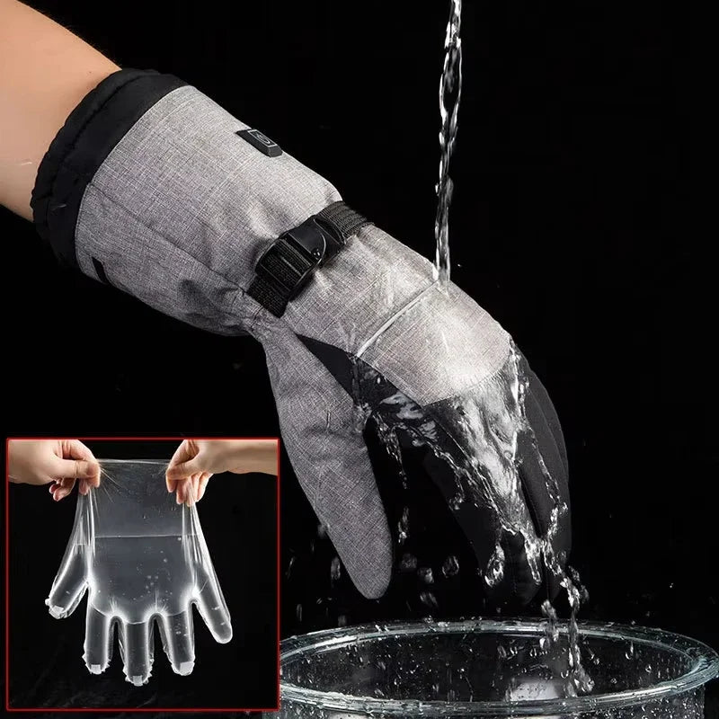 Warm Waterproof Electric Gloves for Outdoor Sports