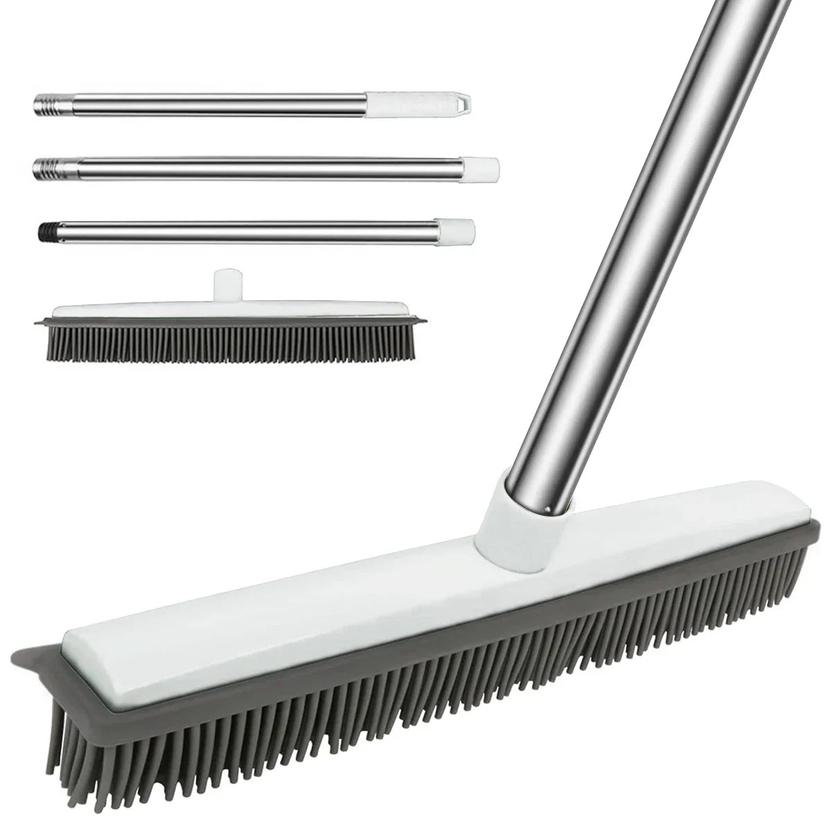 Soft Pet Hair Broom for Carpet & Hard Floors