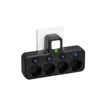 Powerful 4 Socket Surge Protector with USB and Type C
