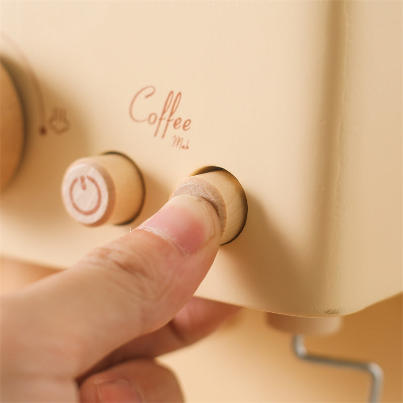 Fun Kids Wooden Coffee Maker Playset