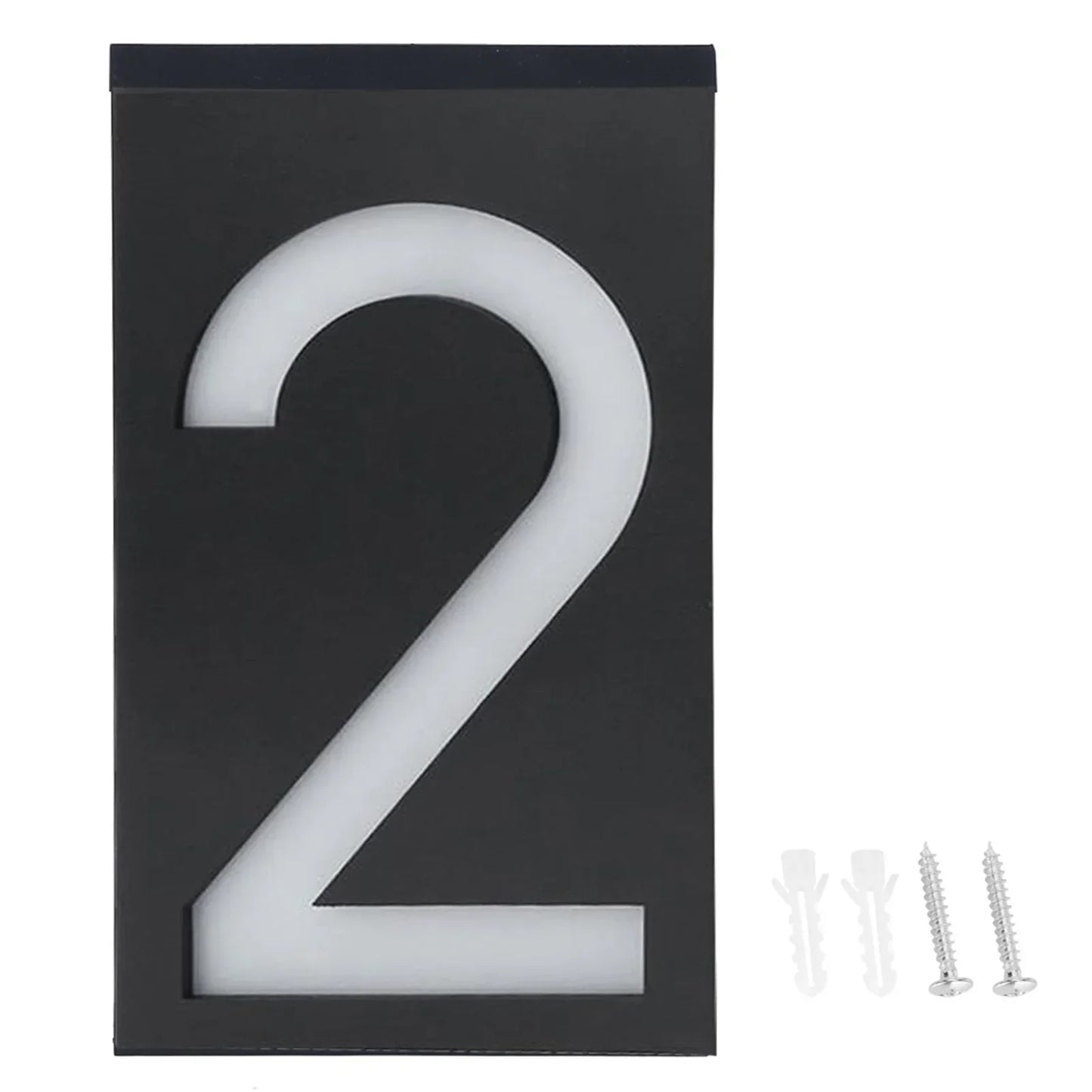 Bright Solar Powered House Number Lamp