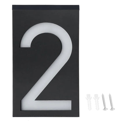 Bright Solar Powered House Number Lamp