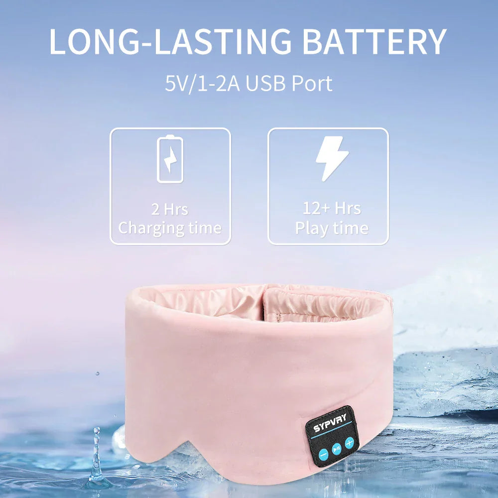 Sleep Mask With Wireless Headphones