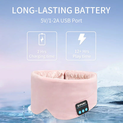 Sleep Mask With Wireless Headphones