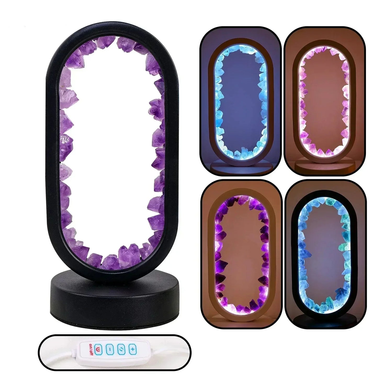 Beautiful Gemstone Table Lamp Fesara