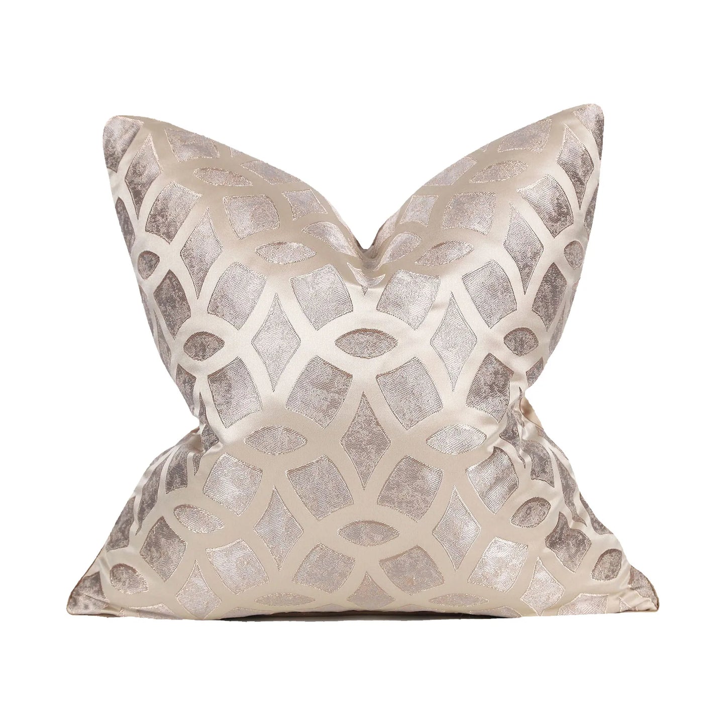 Soft Decorative Pillowcase with Geometric Pattern