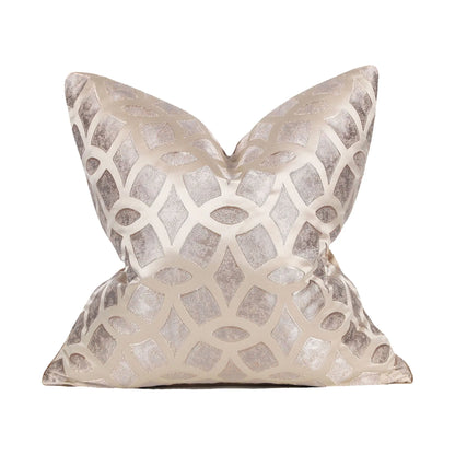 Soft Decorative Pillowcase with Geometric Pattern