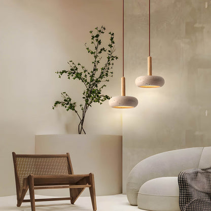 Fesara | Elegant Stone LED Pendant Light