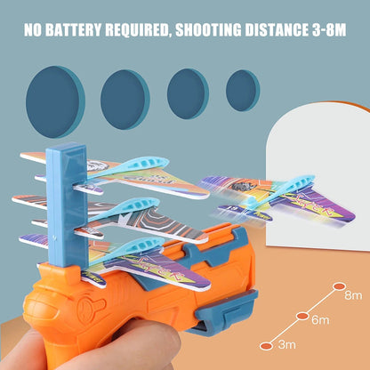 Fun Kids Airplane Toy Launcher Gun
