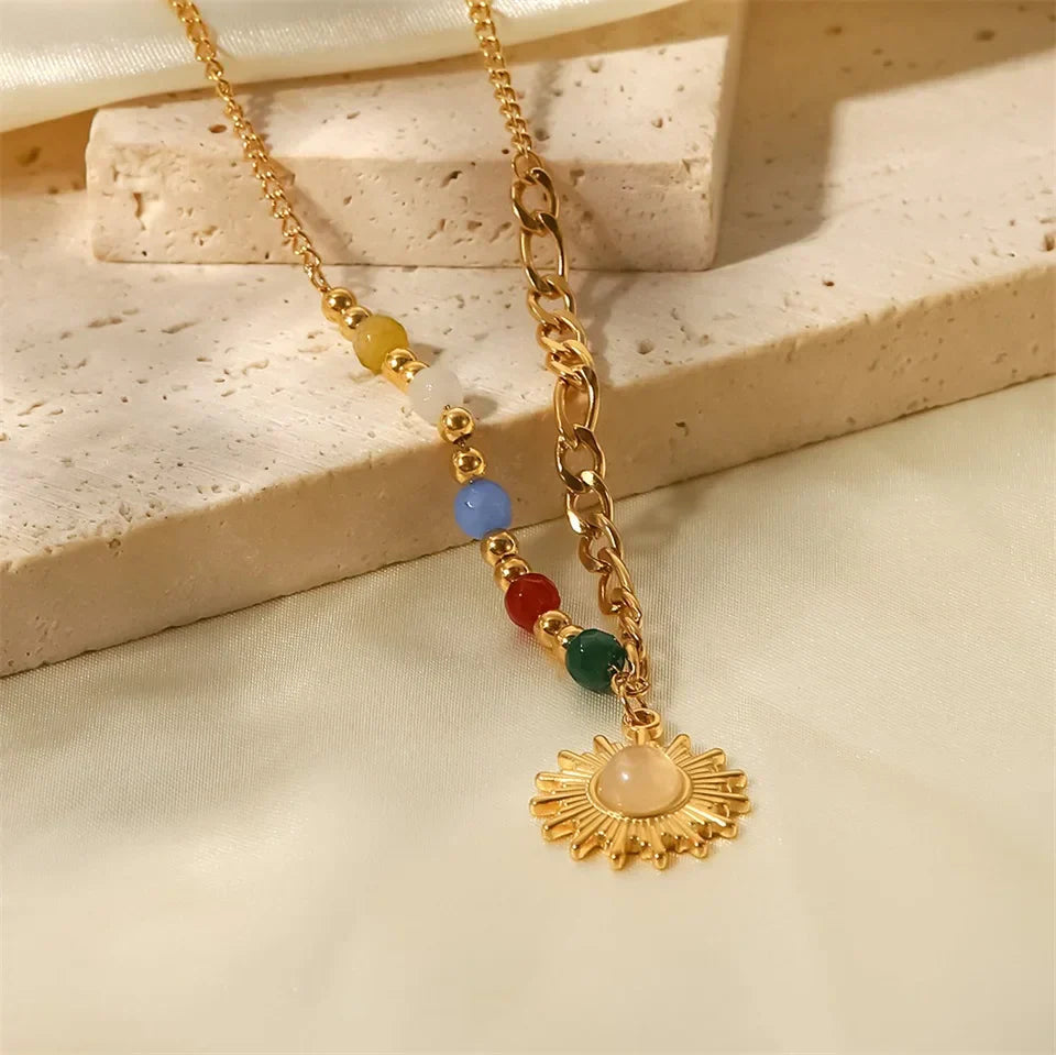Delicate Bright Happy Pendant Necklace
