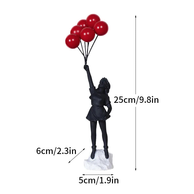 Banksy Figurines | Colorful Pop Art Decor | Home Office Sculptures - Fesara